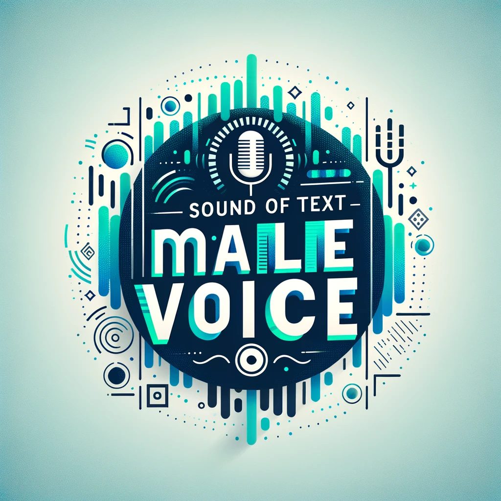 Sound of text male voice